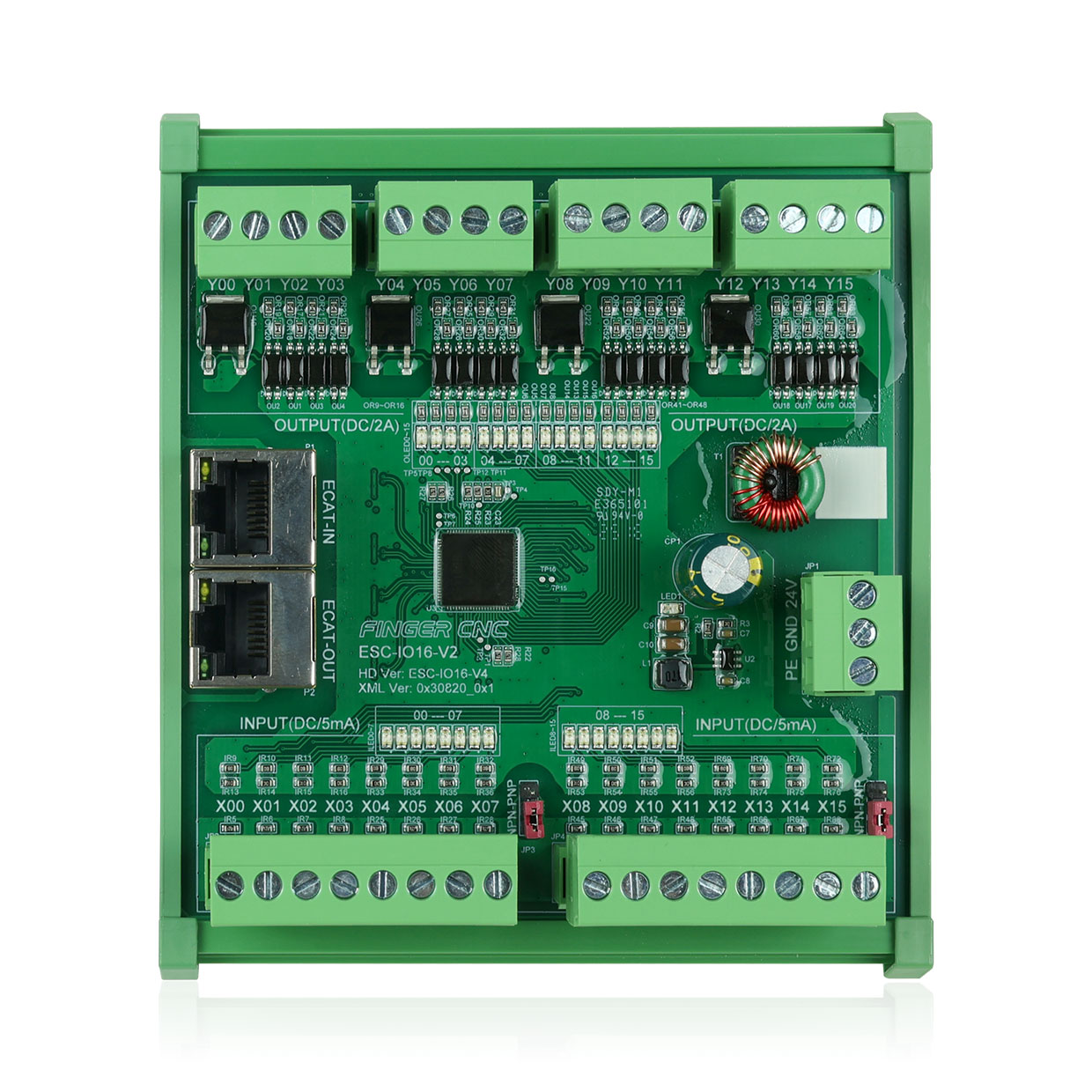 EtherCAT 16点输入/16点输出（晶体管） IO模块